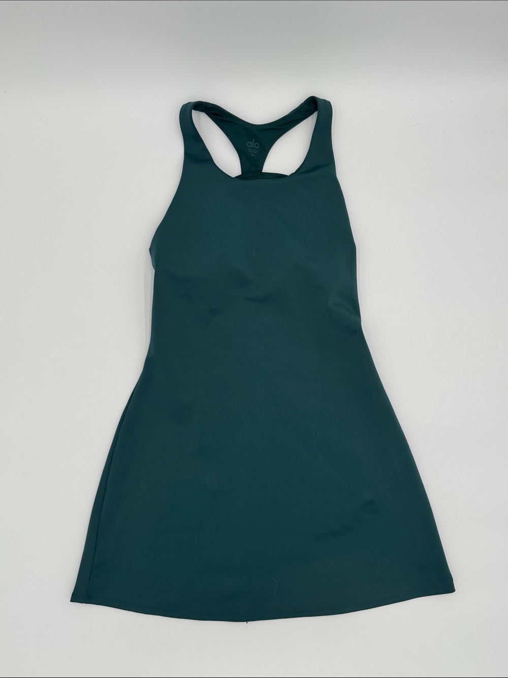 ALO Yoga Teal Green Racerback Dress